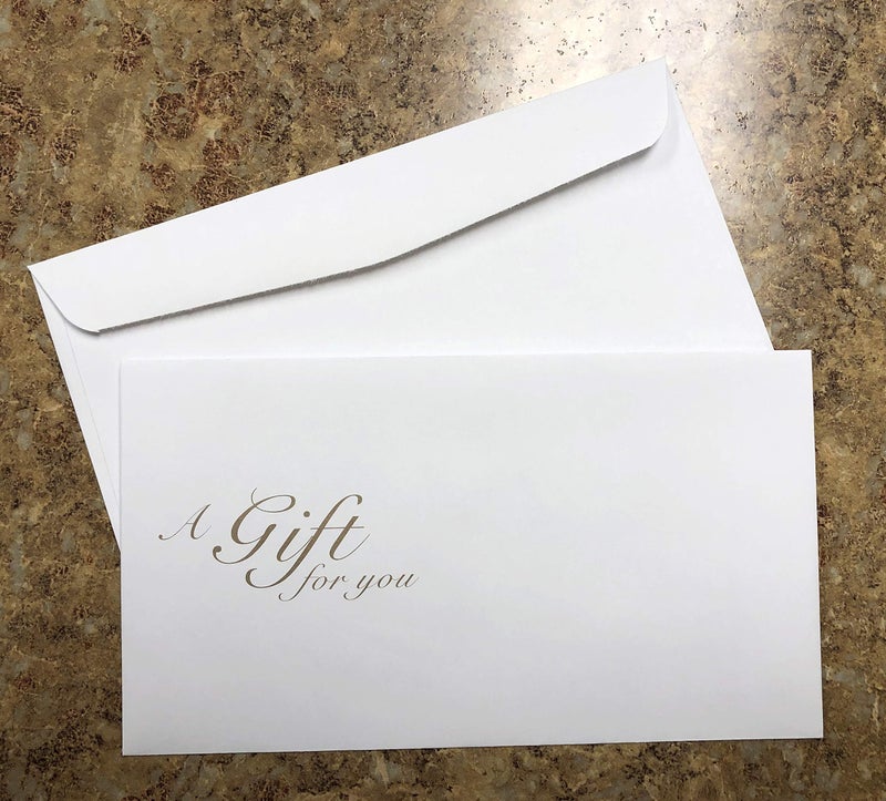 IMPACTONLINEPRINTING Blank Gift Certificates Cards with Envelopes 25set -Modern teal with stub-Gift Coupons,Vouchers for Small Business,Spa,Makeup,Hair Beauty Salon,Restaurant,Wedding Bridal,Baby Shower,Christmas,Birthday - Image 4